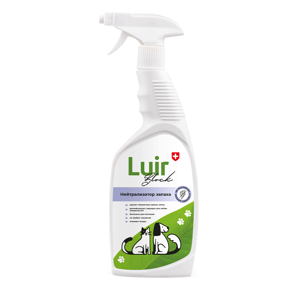 Luir Block Средство нейтрализатор запаха домашних животных, спрей 0.6 л