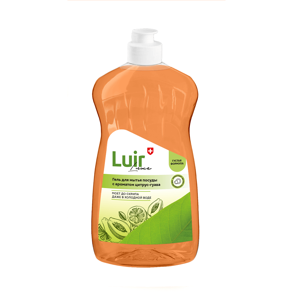 Luir Luxe Средство для мытья посуды с ароматом цитрус-гуавы, 500 мл