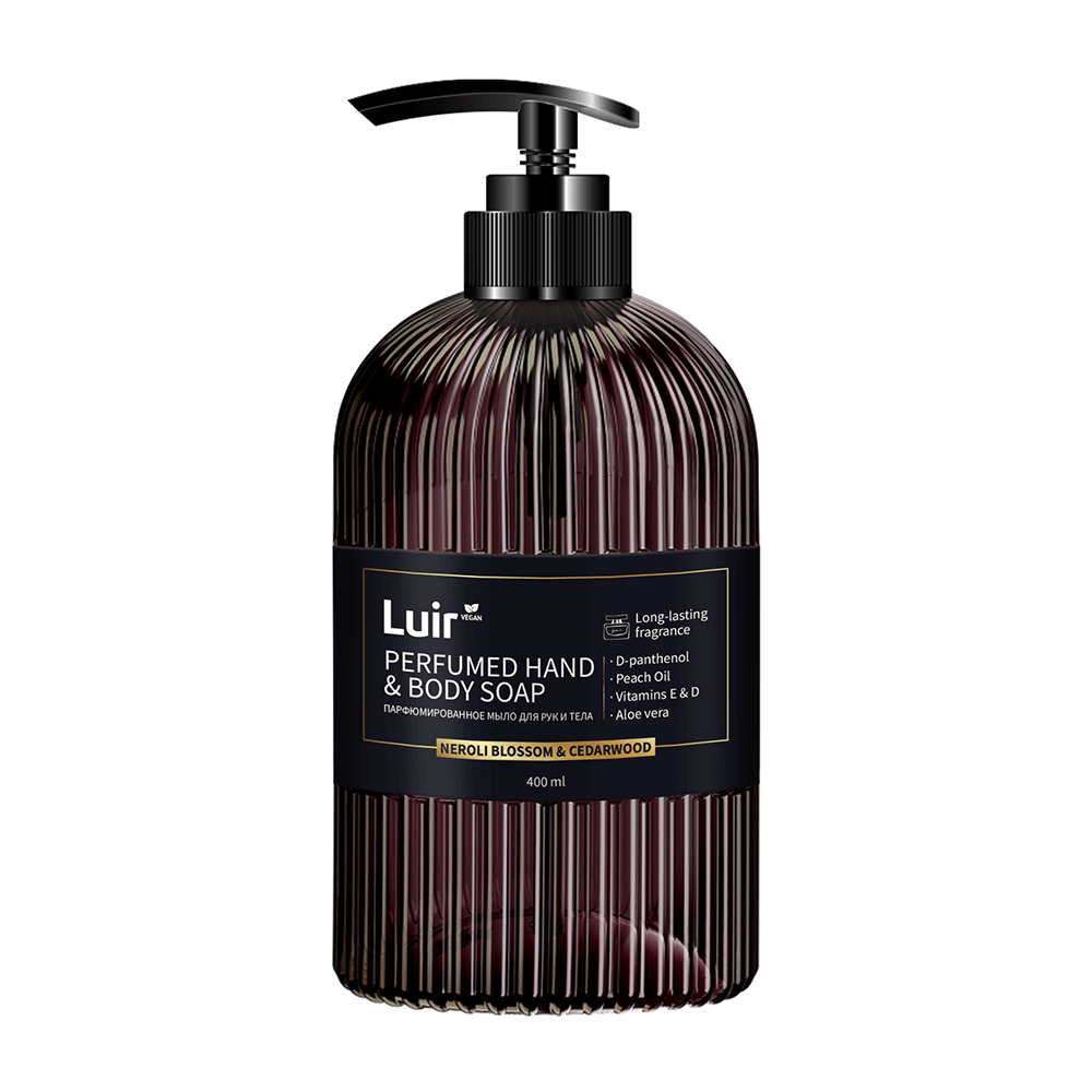  Luir PERFUMED HAND & BODY SOAP, Парфюмированное мыло для рук и тела Neroli blossom & Cedarwood , 400 мл
