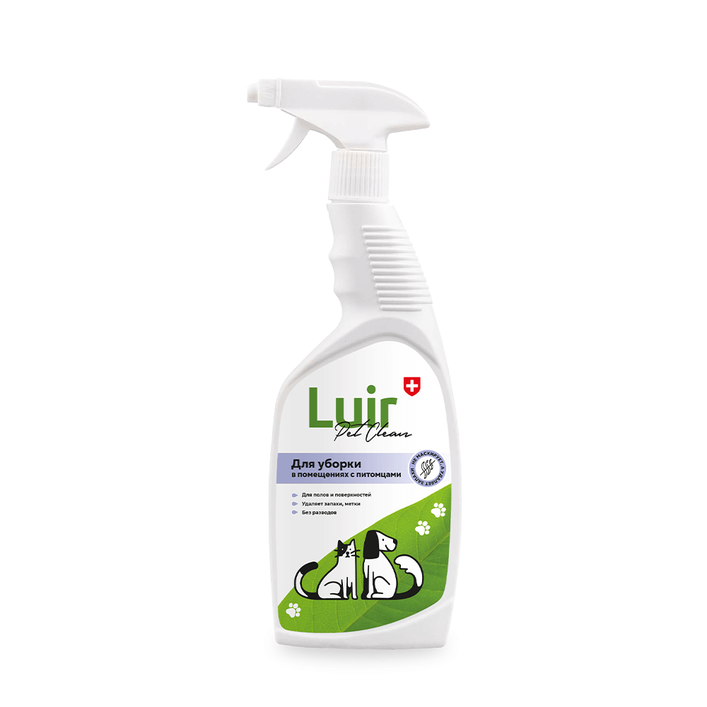 Luir Pet Clean Средство для уборки поверхностей в домах с животными, спрей 0,6 л